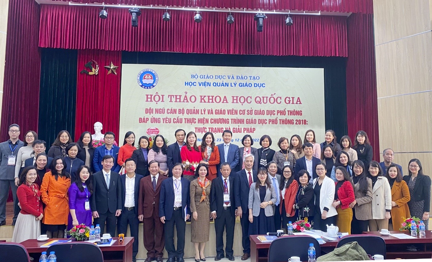 Hội thảo Khoa học Quốc gia “Đội ngũ cán bộ quản lý và giáo viên cơ sở giáo dục phổ thông đáp ứng yêu cầu thực hiện chương trình GDPT 2018: Thực trạng và giải pháp”