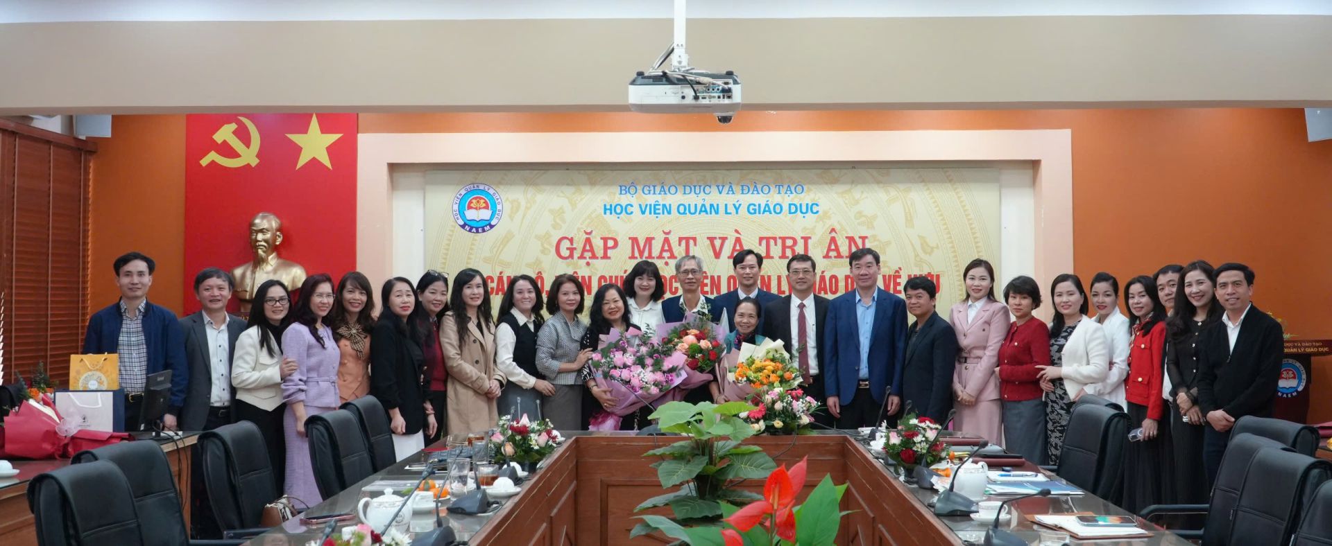 Gặp mặt và tri ân cán bộ, viên chức nghỉ hưu và chia sẻ về chữ “DUYÊN” với nghề, với người, với sự nghiệp giáo dục