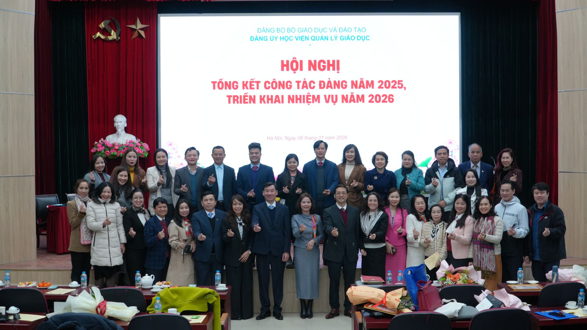 Đảng bộ Học viện Quản lý giáo dục tổ chức Hội nghị Tổng kết công tác Đảng năm 2025 và triển khai nhiệm vụ trọng tâm năm 2026