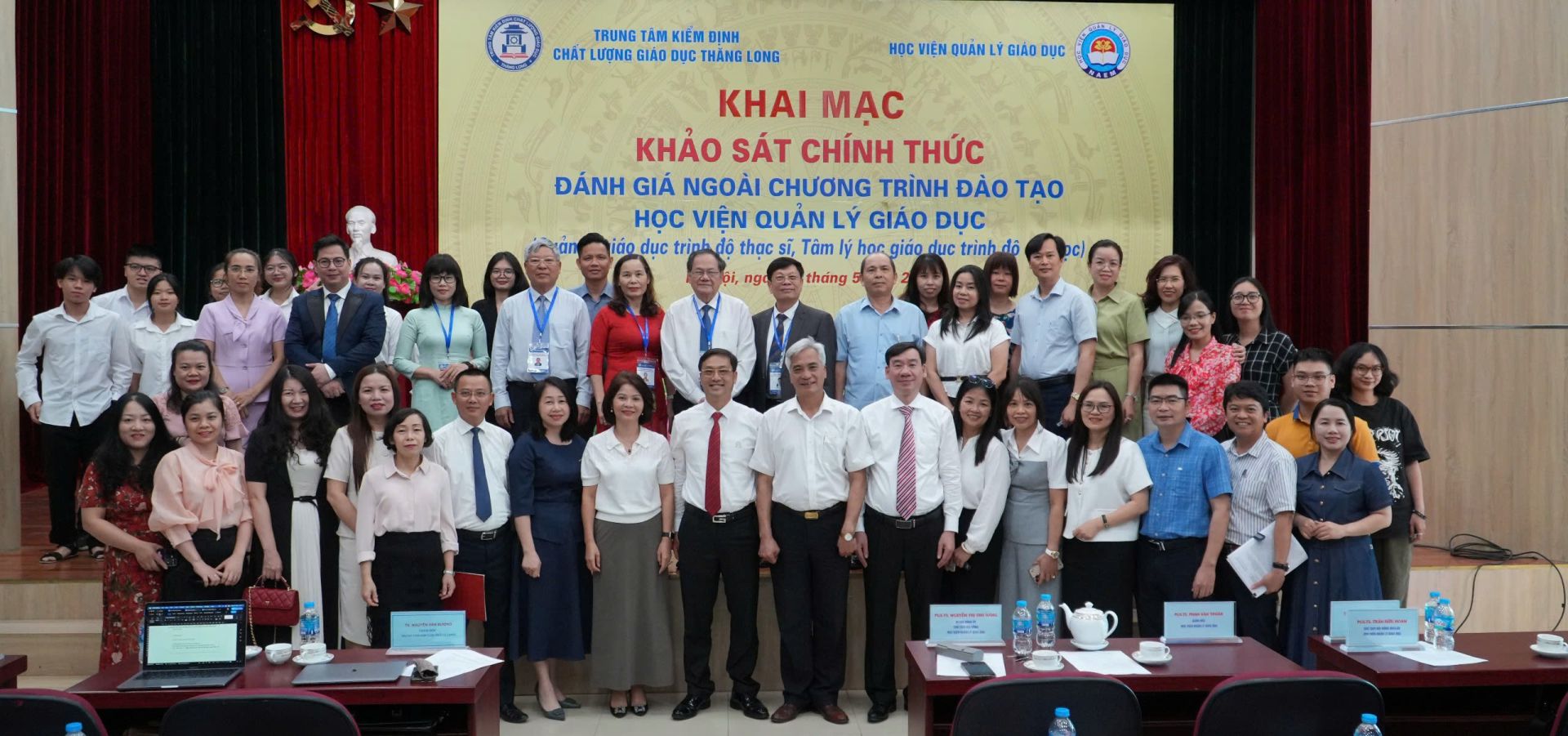 KHAI MẠC KHẢO SÁT CHÍNH THỨC ĐÁNH GIÁ NGOÀI CHƯƠNG TRÌNH ĐÀO TẠO CỦA HỌC VIỆN QUẢN LÝ GIÁO DỤC