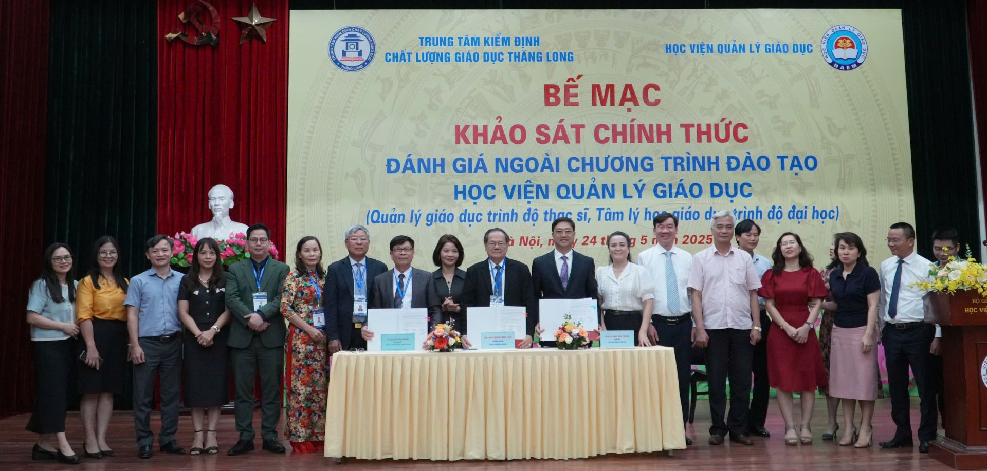 BẾ MẠC KHẢO SÁT CHÍNH THỨC ĐÁNH GIÁ NGOÀI CƠ SỞ GIÁO DỤC HỌC VIỆN QUẢN LÝ GIÁO DỤC