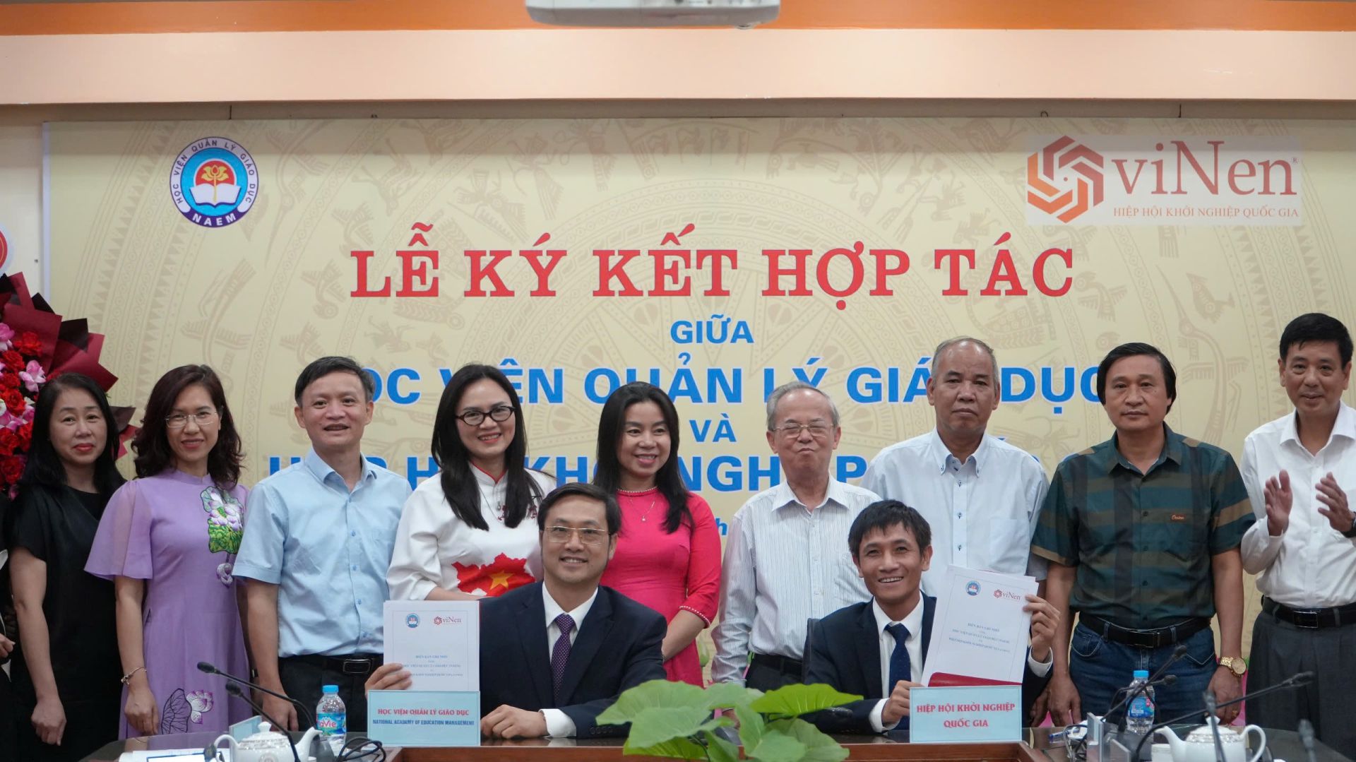 Ký thỏa thuận hợp tác giữa Học viện Quản lý giáo dục và Hiệp hội Khởi nghiệp Quốc gia