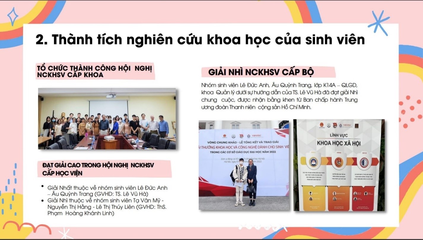 Bạn học được gì từ ngành Quản lý giáo dục  tại Học viện Quản lý giáo dục