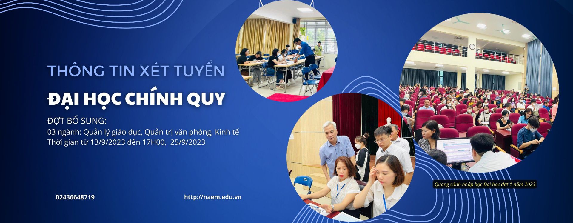 Thông báo xét tuyển đại học chính quy năm 2023 đợt bổ sung vào Học viện Quản lý giáo dục