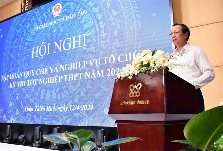 Hội nghị tập huấn Quy chế và nghiệp vụ tổ chức thi tốt nghiệp THPT năm 2024