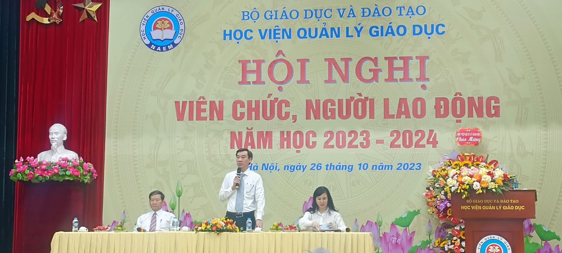 Học viện Quản lý giáo dục tổ chức Hội nghị Viên chức người lao động năm học 2023 – 2024