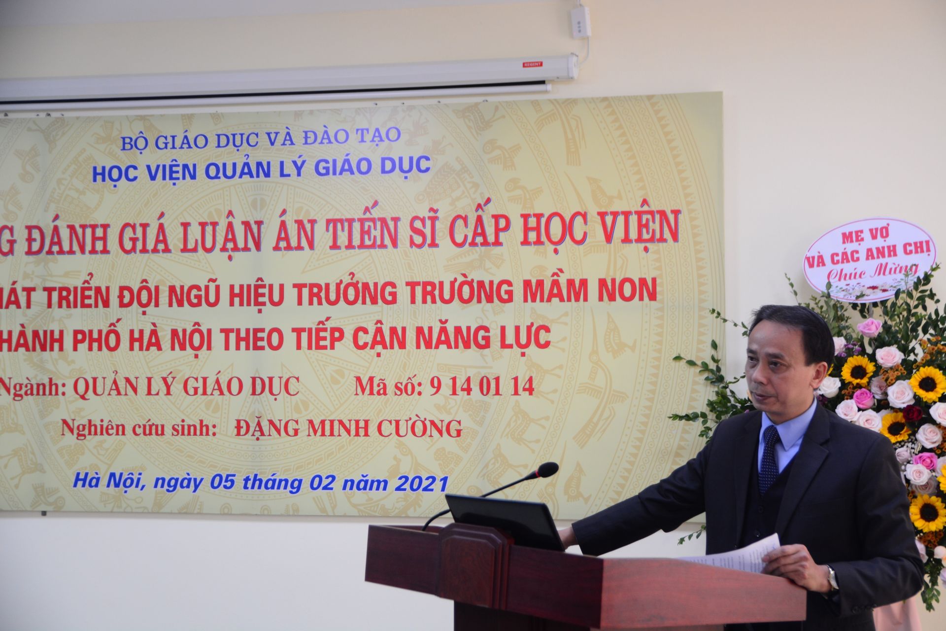 Nghiên cứu sinh Đặng Minh Cường bảo vệ thành công Luận án Tiến sĩ chuyên ngành Quản lý giáo dục