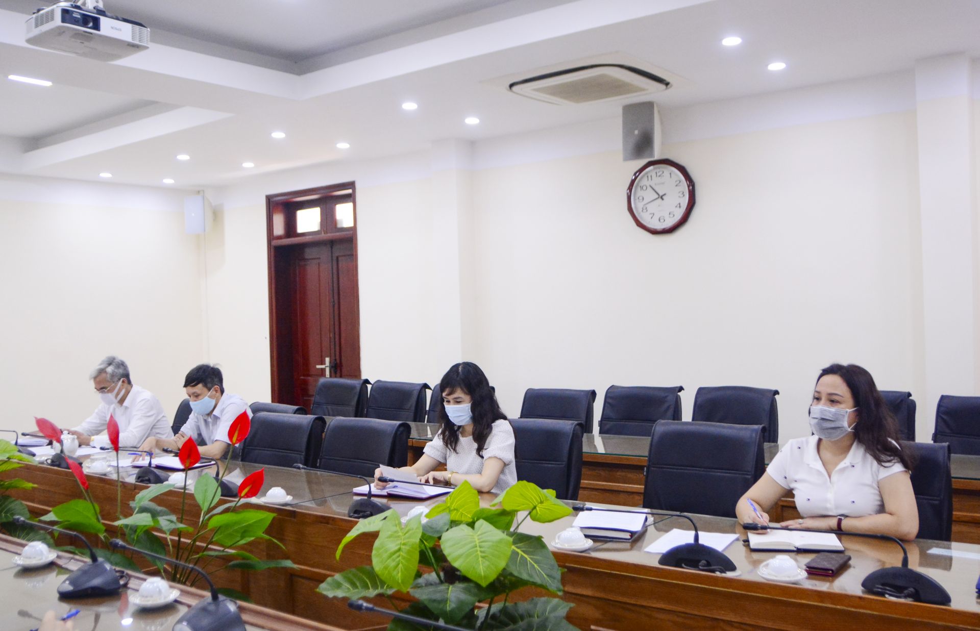 Họp Ban Chỉ đạo Phòng, Chống dịch bệnh SARS-Cov2 Học viện Quản lý giáo dục