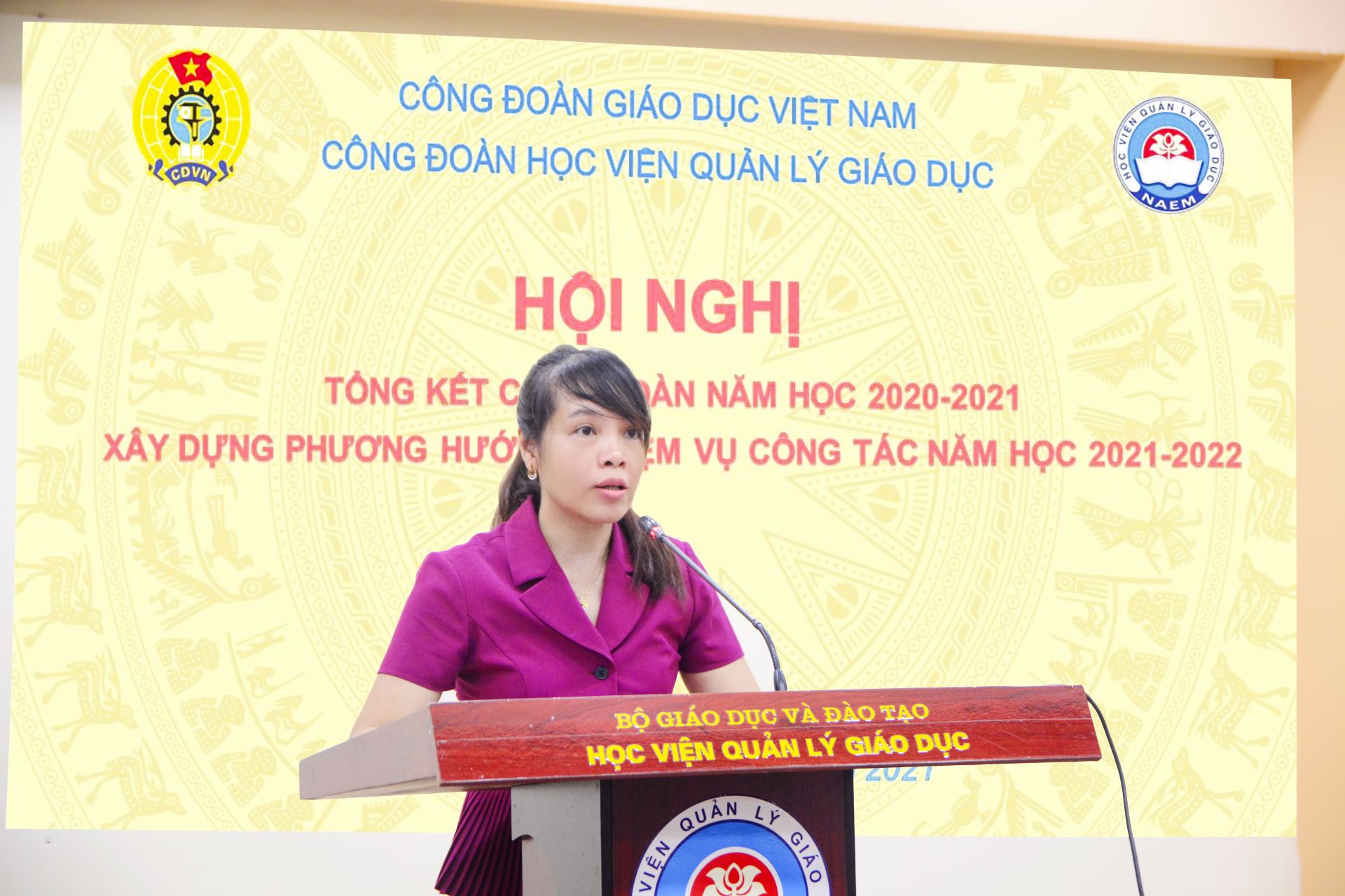 Hội nghị Tổng kết công tác Công đoàn Học viện Quản lý giáo dục năm học 2020-2021 và xây dựng phương hướng, nhiệm vụ năm học 2021-2022