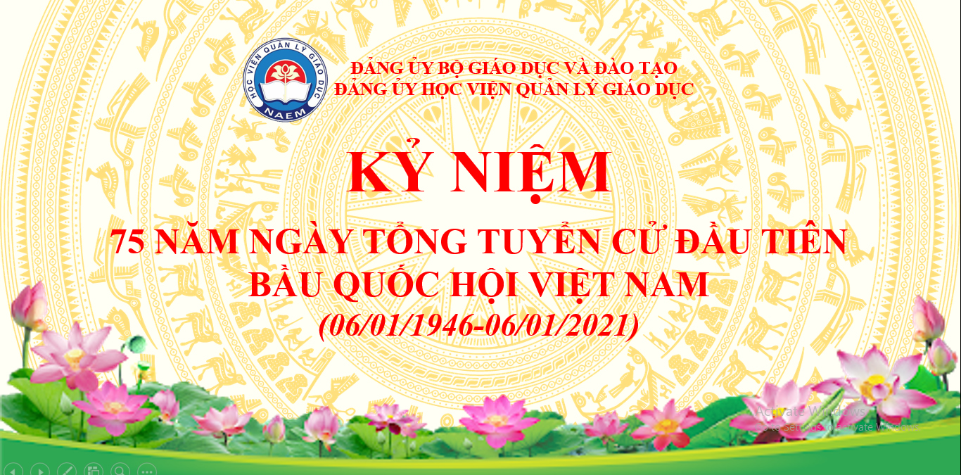 Kỷ niệm 75 năm Ngày Tổng tuyển cử đầu tiên bầu Quốc hội Việt Nam (06/01/1946-06/01/2021)
